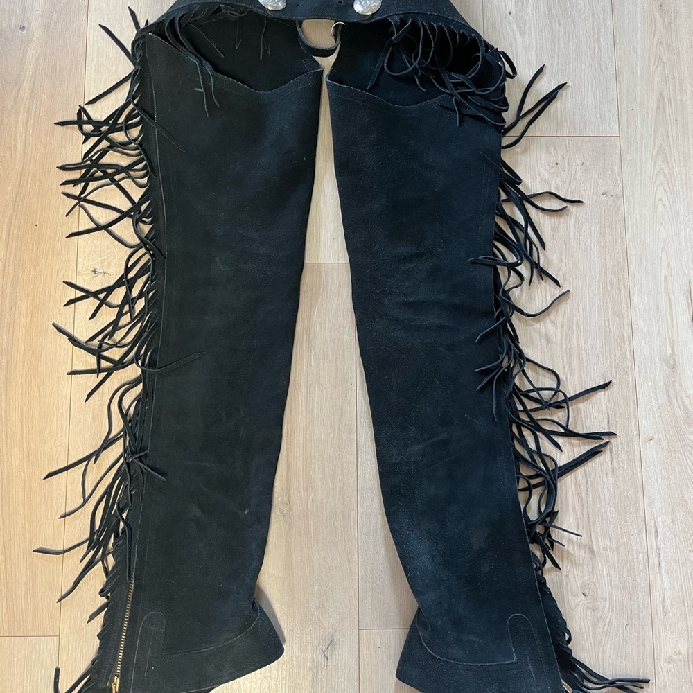 Youth XL hobby horse suede chaps